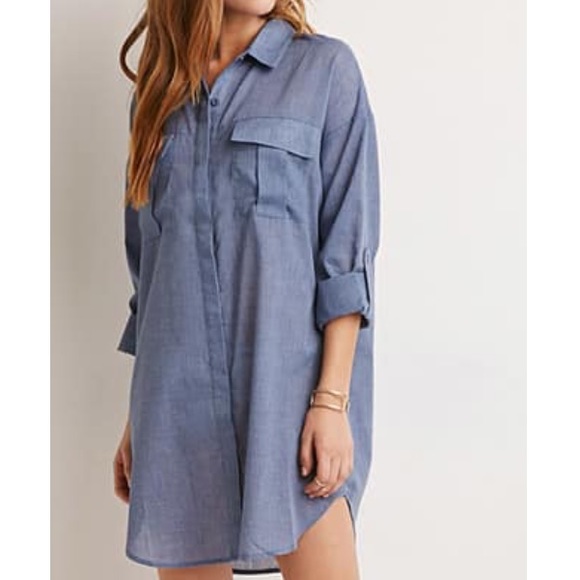 Forever 21 Dresses & Skirts - Pocket Shirt Dress